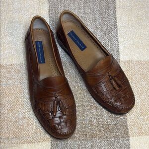 Giorgio Brutini Brown Leather Slip-On Loafers